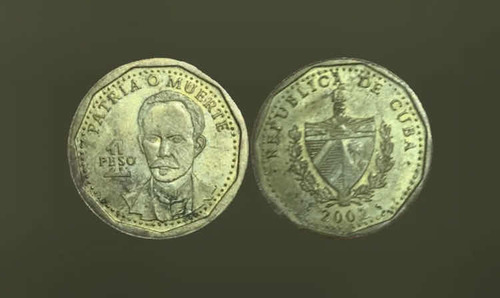 Moneda 1 Peso De Cuba José Martí Año 2002