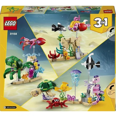 Lego Creator 3 En 1 Animales Marinos Acuaticos 31158 Tortuga