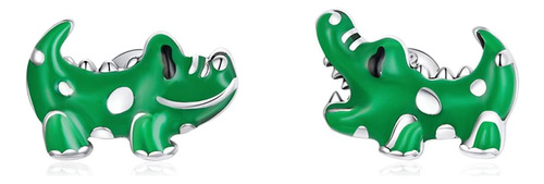 Bisaer Lindos Green Cocodrilo Pendientes For Bebe, De Y