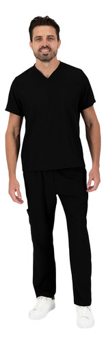 Pijama Quirúrgica Hombre Pantalón Recto Antifluido Royalblue Azul Marino G