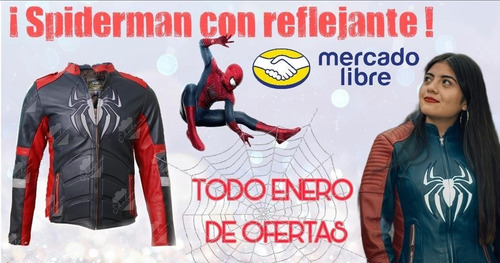 Imagen 3 de 10 de Chamarra Spiderman Piel De Borrego