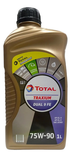 Óleo total Traxium Dual 9 Fe 75w-90 para transmissão dupla