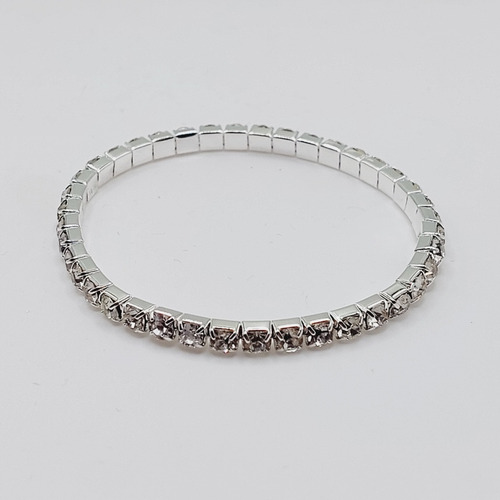 Pulsera Elastizada Strass Fiesta Brillo Mujer Hermosa 