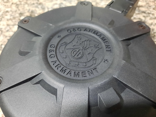 Imagem 3 de 4 de Airsoft Drum Mag Carregador Arp 9 G&g Pronta Entrega!