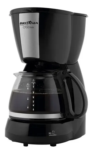 Britânia Cp30 Cafeteira Elétrica Inox Cor Preta 110V
