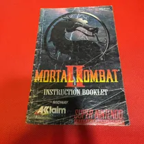 Comprar Manual Mortal Kombat Ii Super Nintendo Snes Original