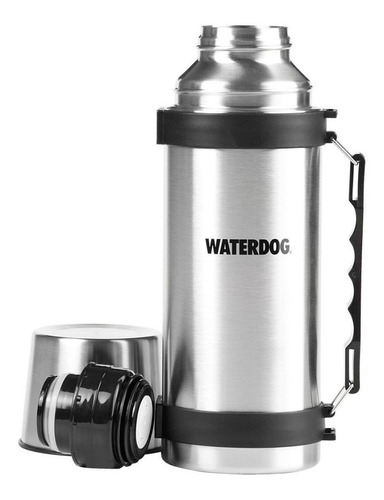 Termo Waterdog TA 1000 CC de acero inoxidable 1L plateado