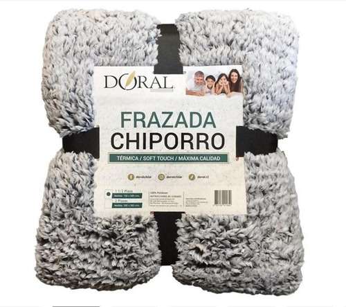 Frazada Chiporro Térmica Doral Two Tones 1.5 Plaza