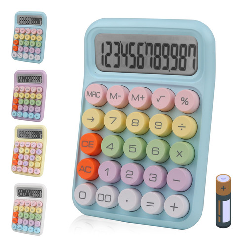 Gaiamat Calculadora Electrónica Colorida, Pantalla Lcd Gran