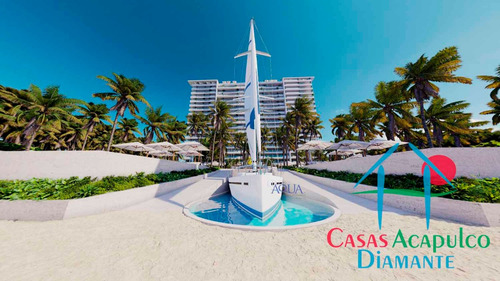 Cad Live Aqua 1306. Departamento De Playa En Preventa Con Terraza Y Alberca Privada