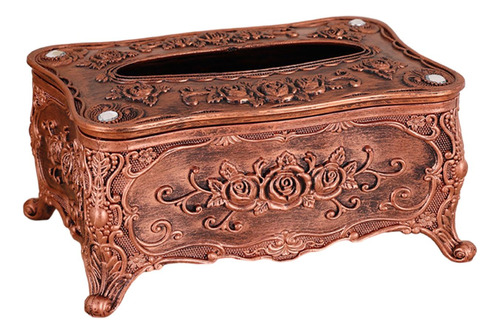 Organizador Decorativo Elegante De La Bronce Rojo Grande