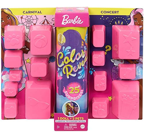 Barbie Juego De Muñecas Reveladoras De Color Con 25 Sorpresa