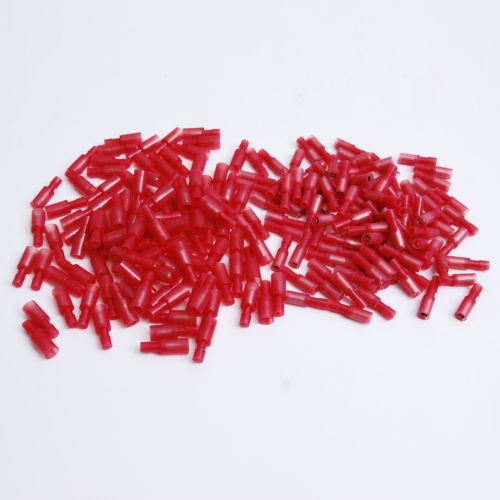 Conector 200 Nylon Bullet Terminal Rojo 22-18 Ga Awg Calibre