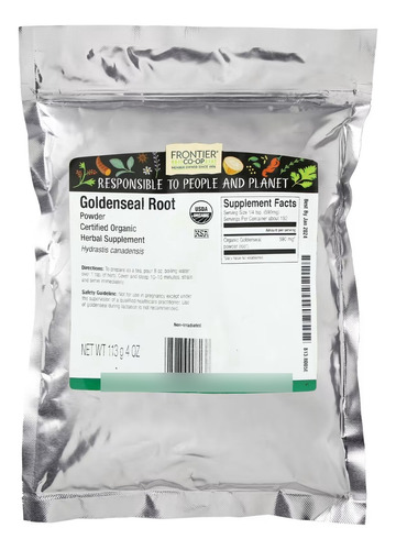 Frontier Co-op Goldenseal Root Hydrastis Polvo Orgánico113gr