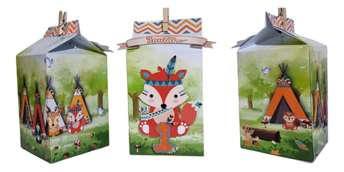 Milkbox Milk Box 3d Golosinera Personalizada Multicolor