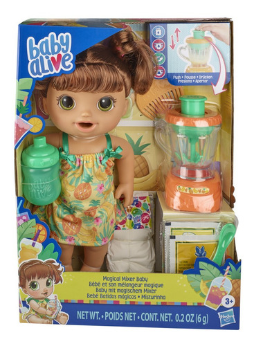 Baby Alive Batidas Magicas Misturinha Morena Hasbro