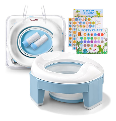 Asiento De Inodoro Portátil Para Niños, Plegable Y Seguro Color