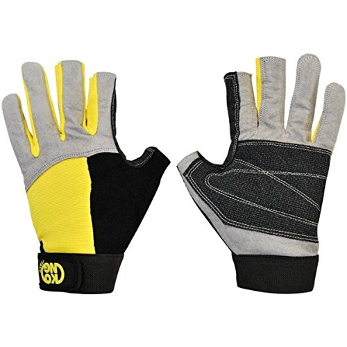 Kong Alex Gloves Gloves, Grey/black/yellow, Xl