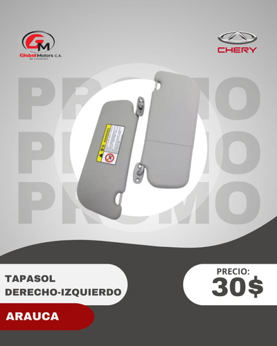 Tapa Sol Chery Arauca.