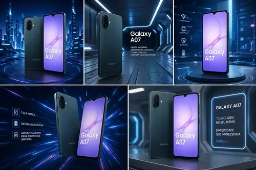 Celular Samsung Galaxy A07 128Gb 4Gb RAM Preto | Parcelamento sem