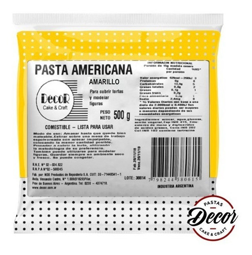 Imagen 3 de 10 de Pasta Decor Americana Para Cubrir 500 Grs Color Colores