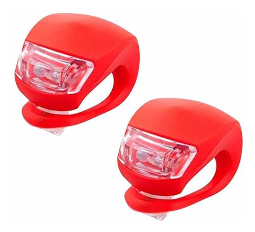 Luz Bici Silicona Roja Led