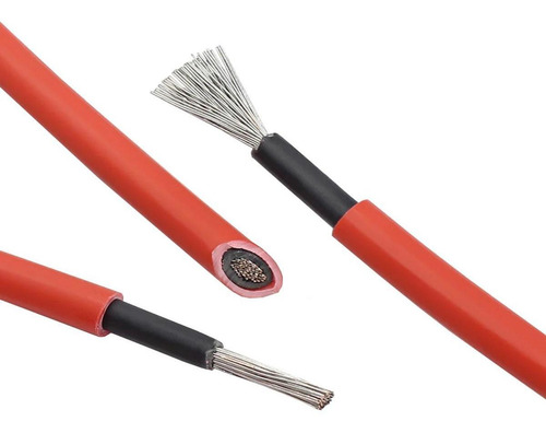 Fotovoltaico Color Rojo, Mxslx-015, 4m, C.10, 6mm, 3 Negros