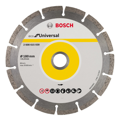 Disco Diamantado Universal 180mm 2608615043 Bosch Cor Cinza