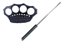 Comprar Kit Defensa Personal Bastón Retráctil Luma + Manoplas Acero