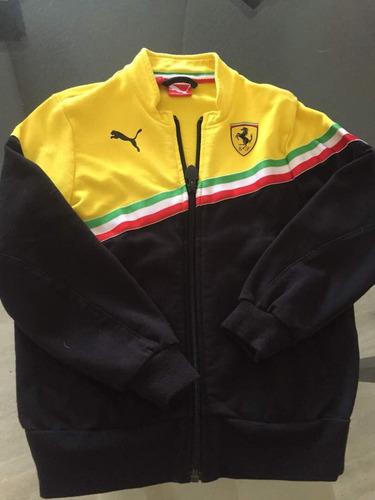 Sweater Puma Ferrari Niño Talla 6 O Xs (amarillo) (k35)