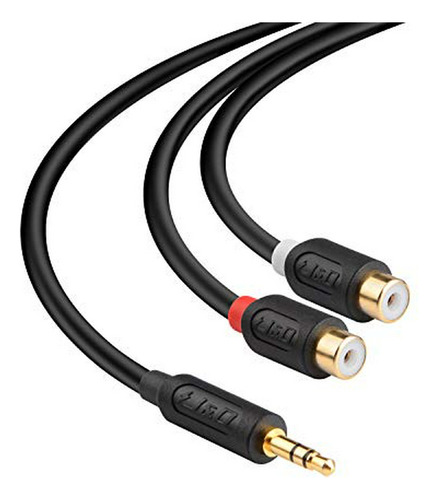 Cables Rca - J&d 3.5 Mm To 2 Rca Cable, Gold Plated Audiowav
