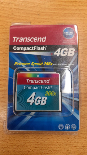 Imagen 1 de 2 de Memoria Compactflash 4gb - 266x - Transcend - Ts4gcf266