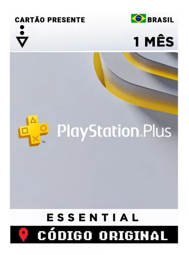 Cartao Playstation Plus Essential 1 Mes Assinatura Brasil