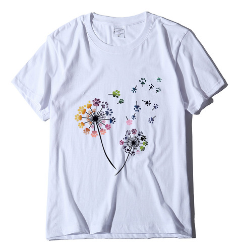 Camiseta Rosa M Mujer Primavera 2020 Huella Diente De León