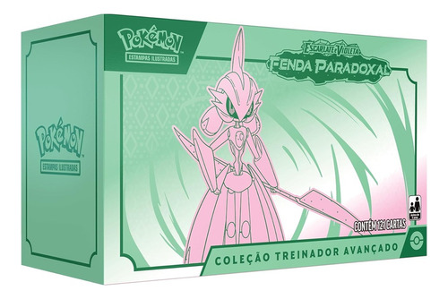 Box Treinador Avançado Elite Trainer Box Pokémon Tcg Copag Coleção Ev4 - Valentia Férrea - Verde