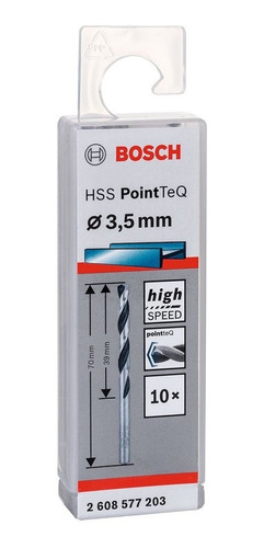 Broca Hss Pointtec 3.5x 39 Mm Unitário 2608577203 Bosch
