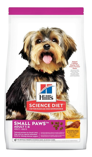 Hill´s Science Diet Small Paws | Perro Raza Pequeña X 4,5 Lb