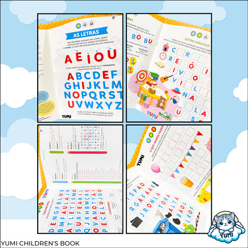 Livro Cartilha De Exercícios : Caminho Da Alfabetização Letra Cursiva | Praticando Caligrafia - Para Crianças