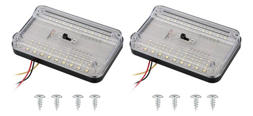 Aruoy 2 Luces Para Interior De Coche, 36 Led, Para Techo Y