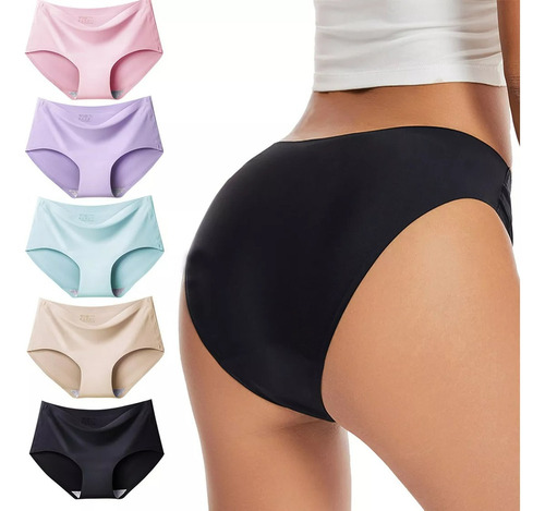 . Ropa Interior De Seda De Hielo Cómoda For Mujeres 5 Piezas