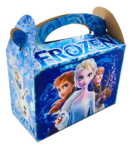 Caja Cajita Feliz Sorpresa X12 Unidades Frozen Elsa Niña