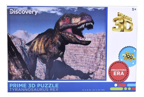 Puzzle Rompecabezas Prime 3d  Tiranosaurio Rex 100 Piezas