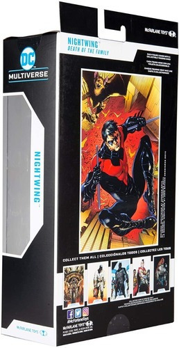 Imagen 8 de 10 de Mcfarlane Figura Nightwing Articulada Dc Batman Multiverso Death Family Escala 18cm Original