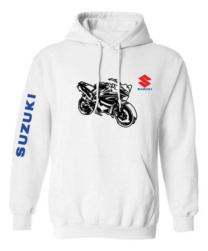 Sudadera Mod Suzuki Moto Gsxr R600 Estampado Reflejante