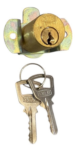 Cerradura De Arrimar Kallay Tipo Merle Con Cilindro Bronce Dorado