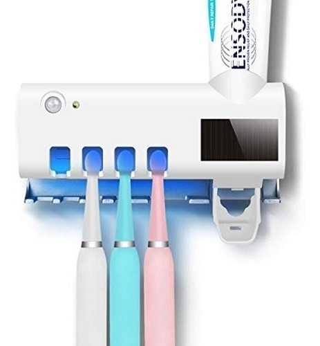 Porta Cepillo Dispensador De Crema Dental Con Esterilizador