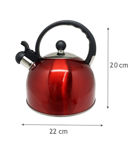 Tetera Silbadora Acero Inoxidable 2 Lt Cocina Royal Haus