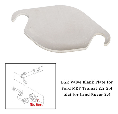 Placa Ciega De Válvula Egr Para Ford Mk7 Transit 2.2 2.4 Tdc