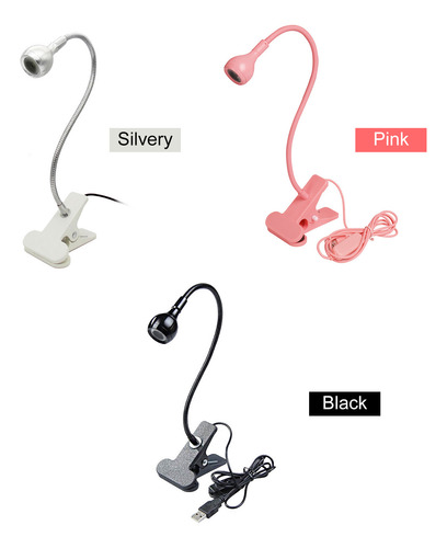Lámpara De Escritorio Con Clip Para Secar Uñas, Luz Uv, Usb,