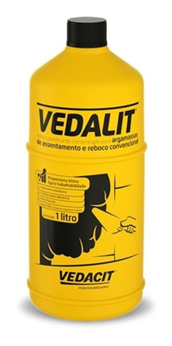 Vedalit Aditivo Para Reboco 1 Kg Vedacit Otto